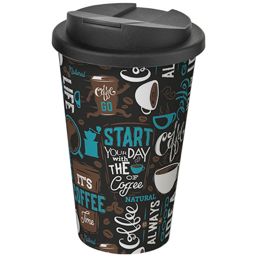 Gobelet isolant personnalisable 350ml Americano® Blanc / Noir